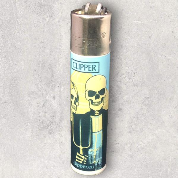 Skulls 14 Clipper Feuerzeug 1/4